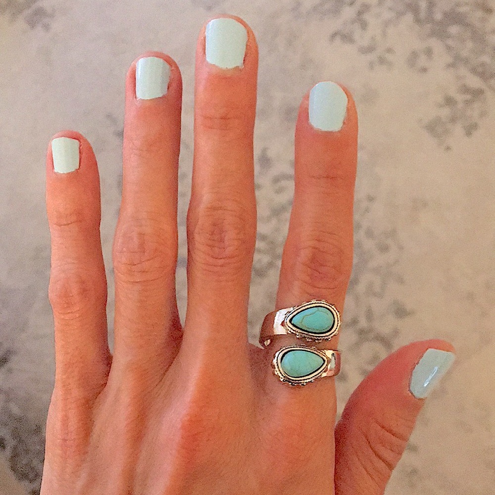 Turquoise Boho Statement Ring - Picture 3 of 16
